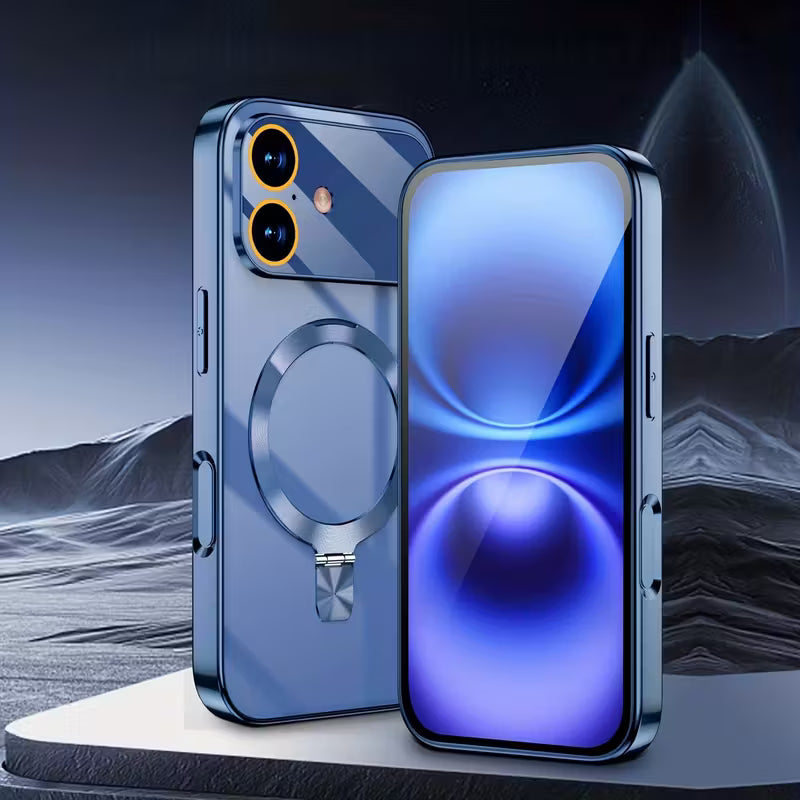 حافظة هاتف فاخرة بحامل مغناطيسي بتصميم أصلي من سلسلة 17 لأجهزة iPhone