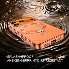 حافظة هاتف فاخرة بحامل مغناطيسي بتصميم أصلي من سلسلة 17 لأجهزة iPhone