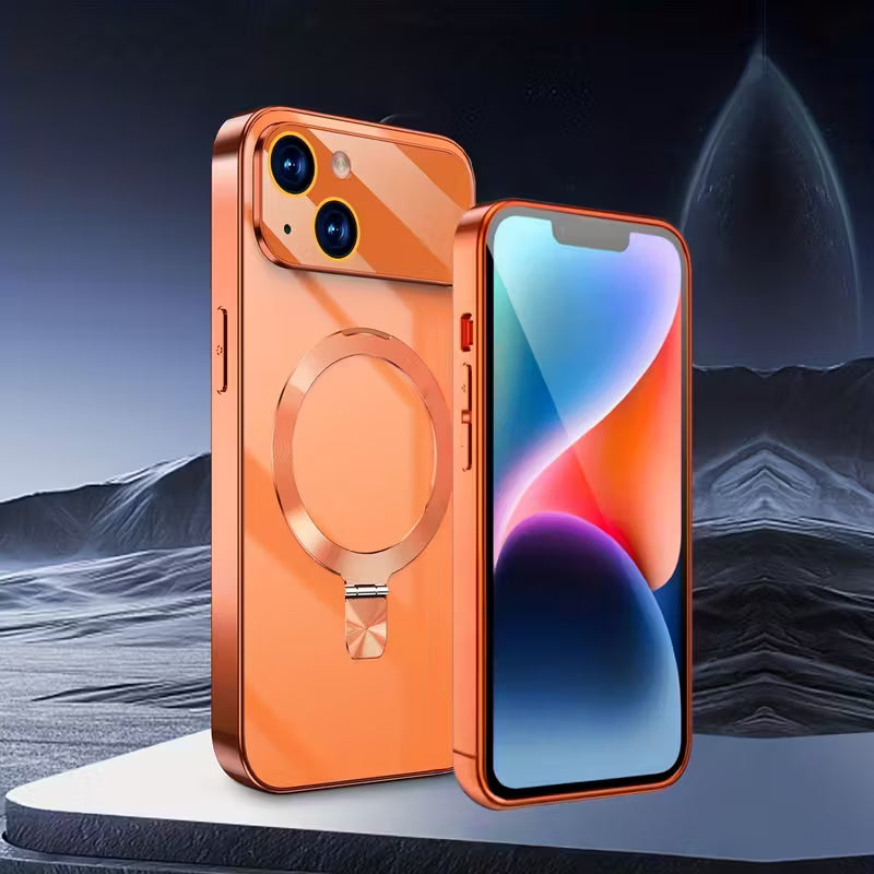 حافظة هاتف فاخرة بحامل مغناطيسي بتصميم أصلي من سلسلة 17 لأجهزة iPhone