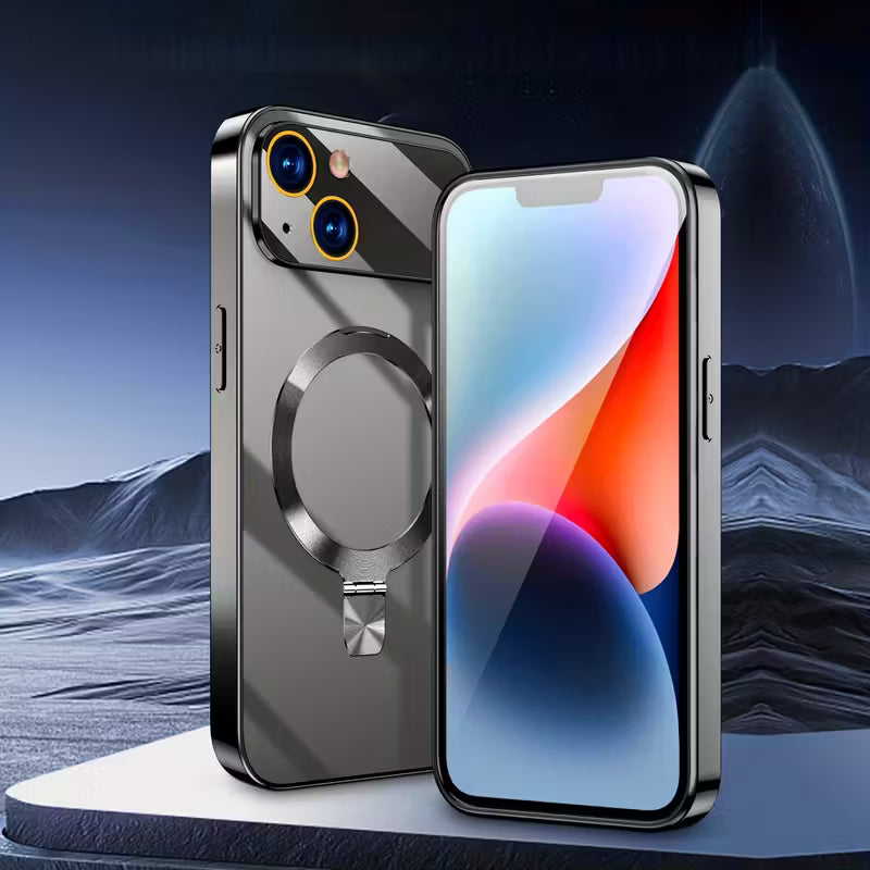 حافظة هاتف فاخرة بحامل مغناطيسي بتصميم أصلي من سلسلة 17 لأجهزة iPhone