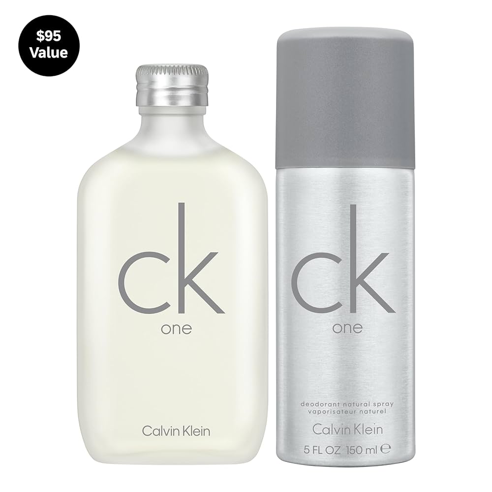 Calvin Klein 2-Piece Perfume Set Unisex, Ck One 100ml EDT, Ck Be 100ml EDT