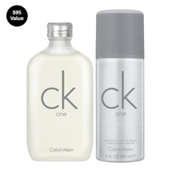 Calvin Klein 2-Piece Perfume Set Unisex, Ck One 100ml EDT, Ck Be 100ml EDT