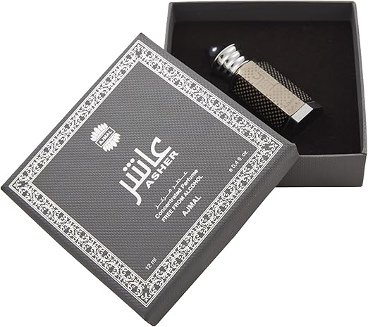 زيت عطر أجمل آشر | عطر زهري وعود | للجنسين، خالٍ من الكحول | عطر يدوم طويلًا للرجال والنساء - ١٢ مل