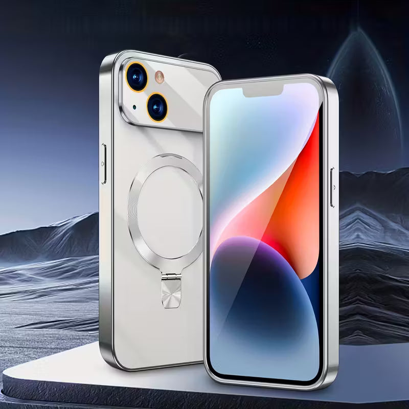 حافظة هاتف فاخرة بحامل مغناطيسي بتصميم أصلي من سلسلة 17 لأجهزة iPhone